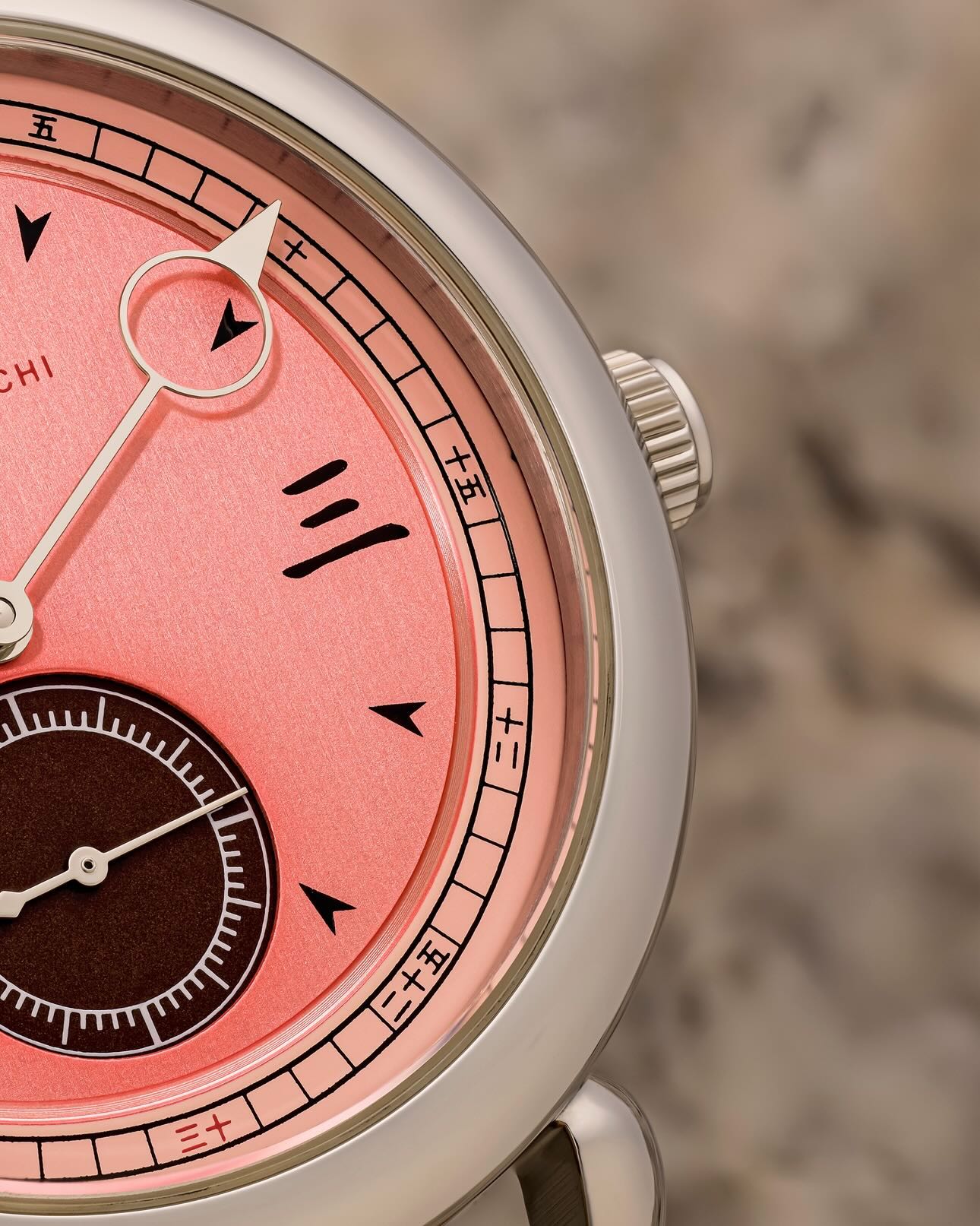 ※Made-to-order　We plan to resume production of Mikawashima around November.　Mikawashima　Super Pink Salmon Kanji Dial　37mm